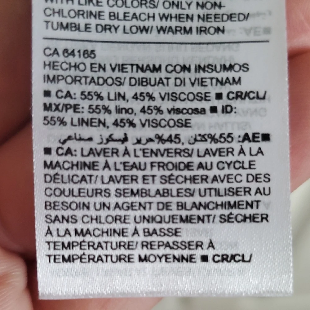 Linen-Blend Utility Short-Sleeve Shirt - Size XXL - Picture 12 of 13